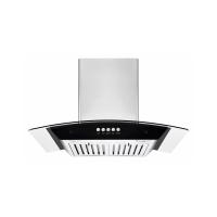 China Commercial Curved Glass Cooker Hood Range For Gas Stoves on sale