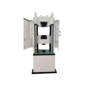 1000 Kn Servo Hydraulic Testing Machine Performs Both Tension Tests On Steel Rounds And Flats