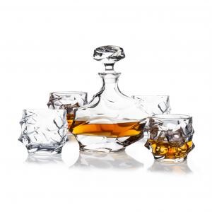 Custom Premium Liquor Whiskey Decanter And Glass FDA Safe Whiskey Decanter Set