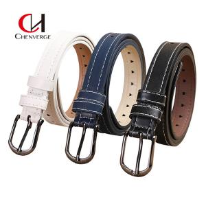 China Women'S Colorful Genuine Leather Belt Shirt Cowboy Resort Casual Style supplier