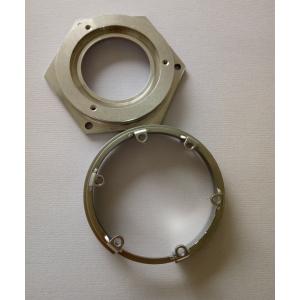 Silver Color Metal Stamping Parts , Sheet Metal Fabrication For Machinery Spare Parts