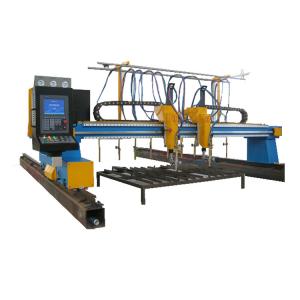 China 2X6m CNC Gas Oxyfuel Flame Plasma Cutting Table Gantry Type Welded supplier