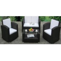 China 4pcs steel rattan sofa set on sale