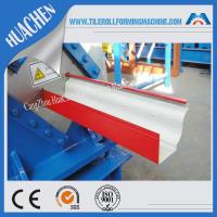 China Hydraulic gutter roll forming machine , ISO Steel rollform equipment Customization color on sale