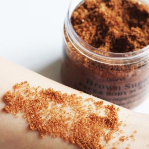 ODM Bodycare Cosmetics Natural Exfoliating Whitening Organic Brown Sugar Salt Body Scrubs