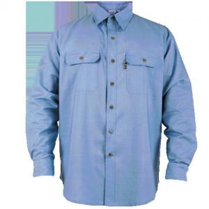 Ropa para hombre del trabajo del workwear del dril de algodón de la tela uniforme incombustible de las camisas