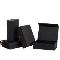 China Customized Black Magnetic Shoe Box Paperboard Fancy Packaging Box on sale