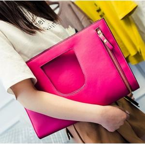 2016 new leather handbag lady leather clutch evening bags