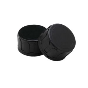 China 38mm Black Polypropylene Tamper Evident Cap for Bottles Packaging wholesale