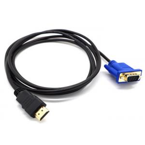 China HD TV Monitor Data Cable Triple Shielded Metal Shell With Black Braiding supplier