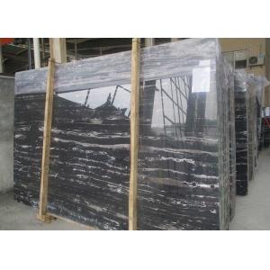 China Sliver silver Dragon Black with White Vein polished black and white stone marble slabs tiles supplier