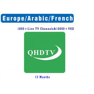 1 Year QHDTV IPTV Subscription France Arabic Italy Netherlands Spain French IPTV Abonnement code Smart TV M3U Android TV