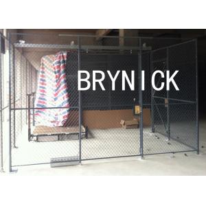 China Access Control 3 Sides Wire Mesh Security Cage , Warehouse Security Cage  20* 10 *10 supplier