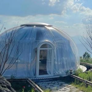 China Waterproof 6m Geodesic Dome Luxury Crystal Transparent Dome House supplier