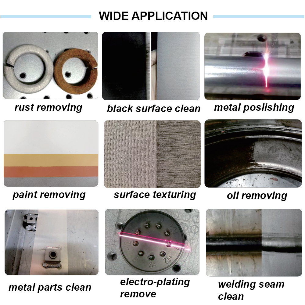 China Machine de nettoyage au laser à fibre pulsée de sac à dos Équipement de déminage des métaux wholesale