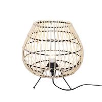 China Bedroom bedside lamp Chinese style tea room atmosphere lamp bamboo rattan table lamp on sale