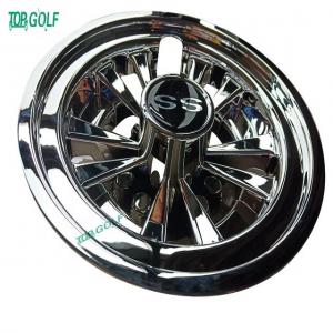 China Hubcaps Wheel Covers Golf Trolley Accessories Chrome Finish Plastic Material supplier