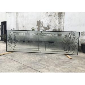 China Black Patina Sliding Glass Door Double Glazed Telescopic Tempered Glass supplier