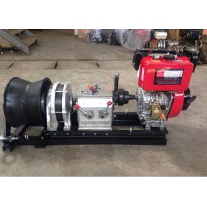 50KN Single Capstan Diesel Cable Winch 9HP Engine Power With 186F Diesel Engine