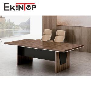 Meeting Rectangular Conference Room Furniture Table 58mm Melamine Board