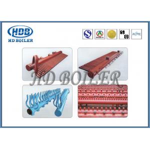 China Steel Electric Condensing Gas Boiler Header , Power Plant CFB Boiler Spare Part supplier