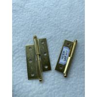 China 50x40mm H Cabinet Hinges Removable Gold Color Brass Color Ball Tip for sale