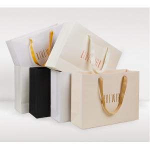 BSCI White Flexographic Printed Ribbon Handle Bags