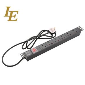 China Data Center Uk Type 1u Server Rack Pdu 2m Cable Length supplier