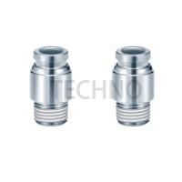 China KQG2S08-01S Pneumatic Pipe Fittings Air Compressor Connectors With Sealant on sale