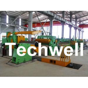 1.0 - 6.0 * 1600mm Steel / Metal Coil Slitting Machine Line With High Precision Slitting