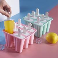 China Popsicle Molds 6 Pieces Silicone Ice Pop Molds BPA Free Ice Pop Maker on sale