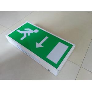 CE Permanent Industrial Led Exit Signs , Rechargeable Emergency Evacuation Exit Sign