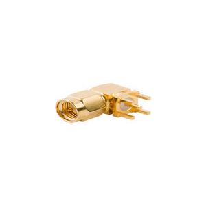 China SMA Female Jack 50 OHM RF Coaxial Connectors Through Hole PCB Mount Right Angle Cable Adapter supplier