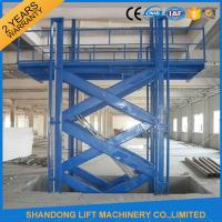 China Warehouse Material Handling Equipment Stationary Hydraulic Scissor Lift with CE on sale
