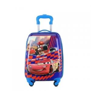 China Waterproof Zippered Trolley Bag Cartoon , Practical Childrens Suitcases On Wheels supplier