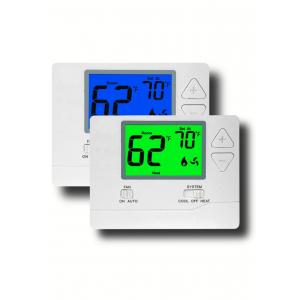 Blue  /  Green LCD Screen HVAC Thermostat Square Shape Contemporary Design