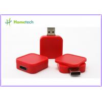 China Shenzhen Lowest Price Gifts For Guest Rotary Square Plastic Usb Drive Square Swivel Usb Flash Drive on sale