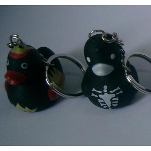 Vampire Halloween Rubber Mini Duck Keychain Bloodsucker Design Promotional Gift