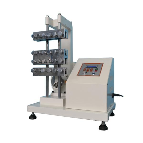 Máquina de ensayo de torsión ASTM D813 D430 JIS K6301 ISO 132 Probador curvado de tejidos Equipo de ensayo de resistencia al plegamiento