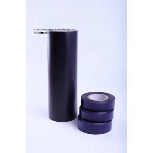 China Double Sided 120C Black Kapton Tape , 76mm Kapton Film Roll supplier