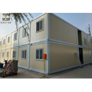 China Yellow And White Storage Container Houses Two Layers With Internal Stairs supplier
