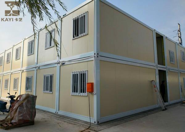 Yellow And White Storage Container Houses Two Layers With Internal