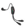 NEMA 5-15P to Dual IEC C5 Power Splitter with Switch 125V 10A