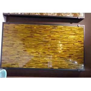 China Yellow Tiger Eye Semi Precious Stone Slabs Gemstone With Luxury Appearance supplier