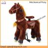 China New Pony Cycle Ride On Horse Small Size Brown, for kids Rocking Walking Ride on Toy Horse wholesale