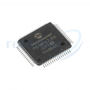 PIC18F67J50-I/PT High-Performance, 1-Mbit Flash USB Microcontrollers 48 MHz 50 I/O 2V to 3.6V TQFP-64