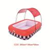 Experimenta diversión con el circo con una piscina inflable de tamaño completo y un dosel de tela de Oxford