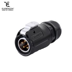 China LP20 5pin DC Jack Wiring Connector Waterproof IP65/IP67 Electrical Cable Connector Price Reasonable supplier