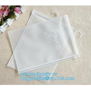 PVC bag/PVC hook bag /PVC hanger bag for Underwear pack,PVC Plastic Packing Zipper Bag With Hanger clear bag hanger