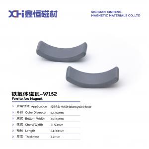 China Wet Molding Process Sintered Ferrite Magnet for Motorcycle Motor W152 supplier